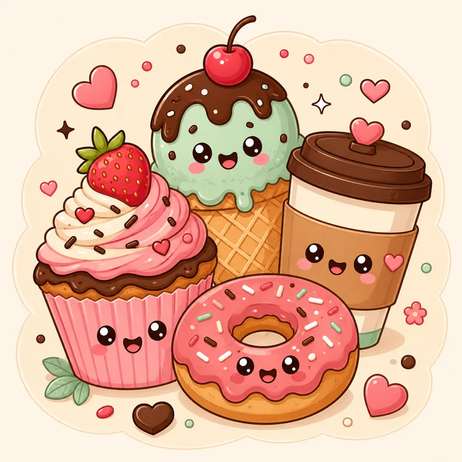 Food Stickers — free printable stickers