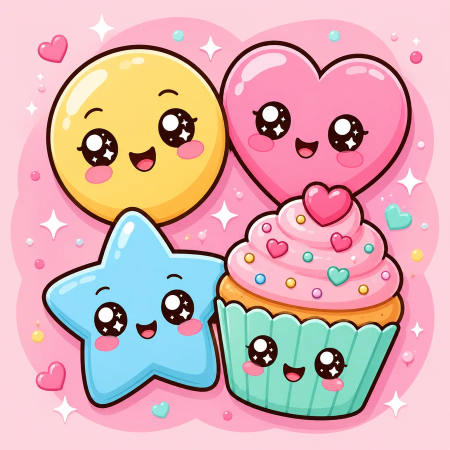 Kawaii Stickers — free printable stickers