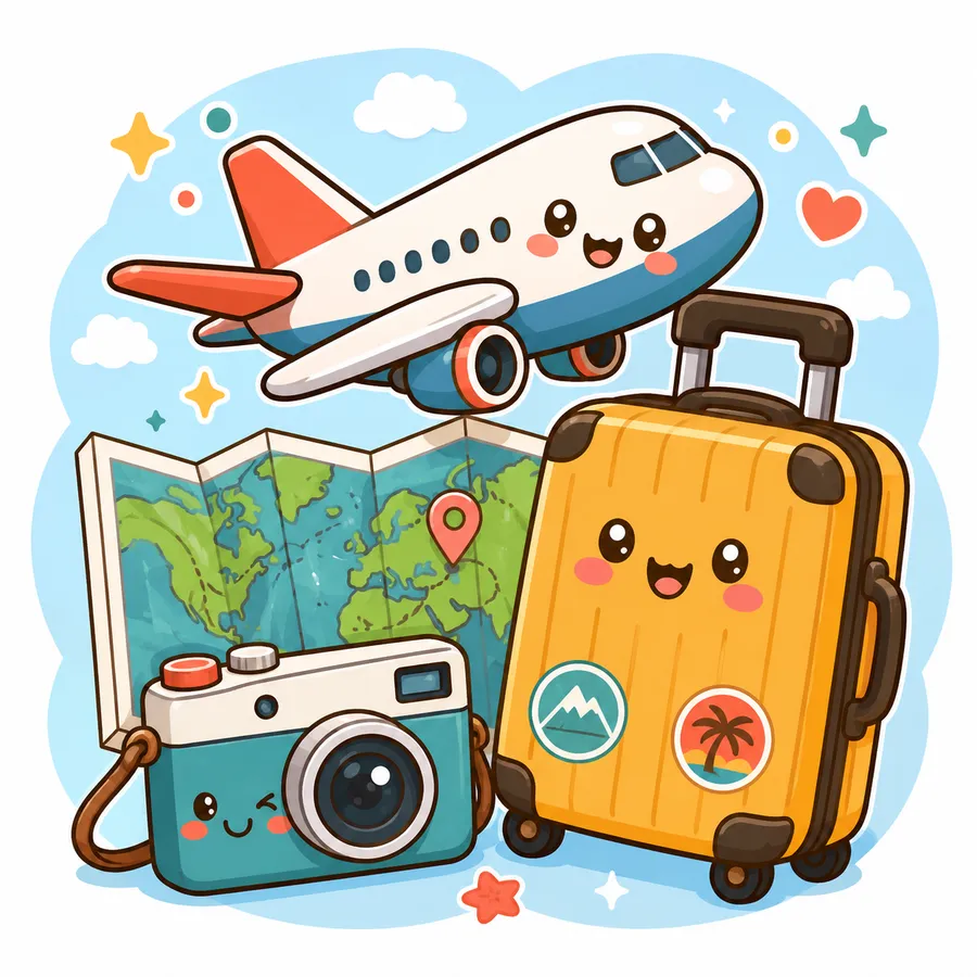 Travel Stickers — free printable stickers
