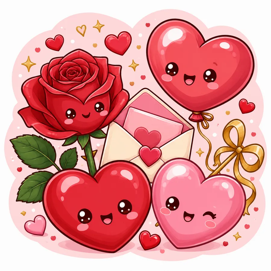 Valentine's Stickers — free printable stickers