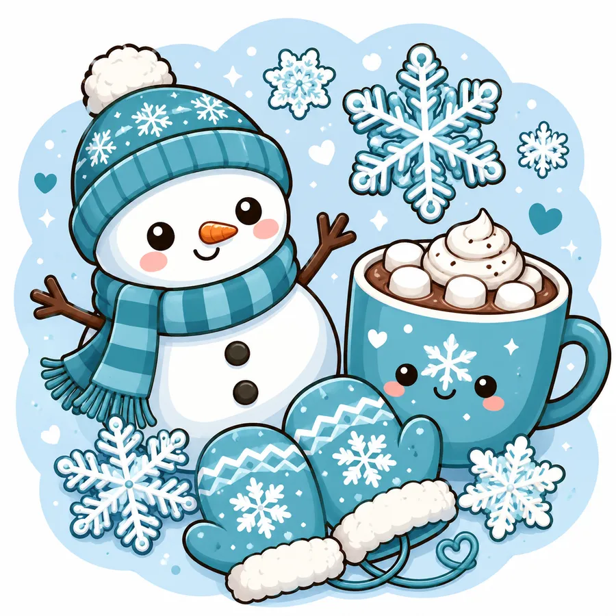 Winter Stickers — free printable stickers